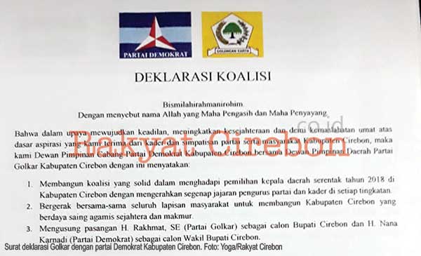 Digagas Juga Golkar-Demokrat di Pilbup