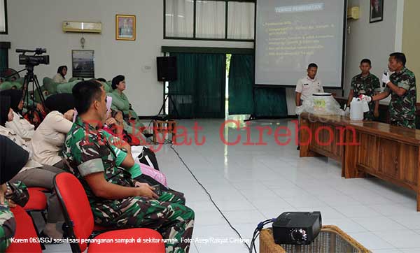 Korem 063/SGJ Kerahkan Prajurit TNI Atasi Sampah
