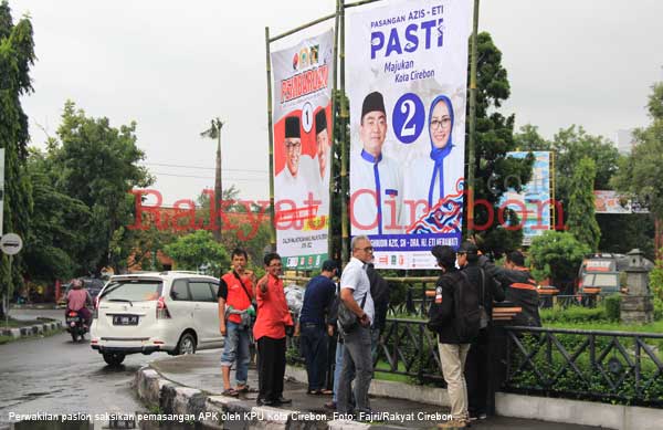 KPU Pasang APK Paslon Hanya di Lima Titik