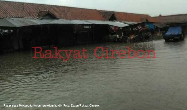 Pasar Mertapada Kulon Berubah Jadi ‘Empang’ Dadakan