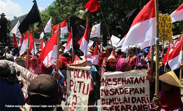 Warga Mekarsari Demo ke DPRD, Minta Proyek PLTU Dihentikan