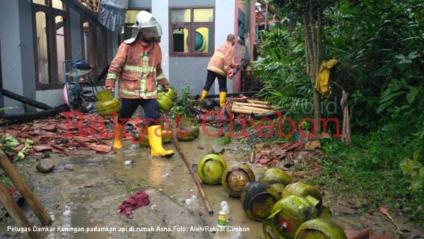 Rumah Penjual Gas Ludes Terbakar, Kerugian Ditaksir Ratusan Juta Rupiah