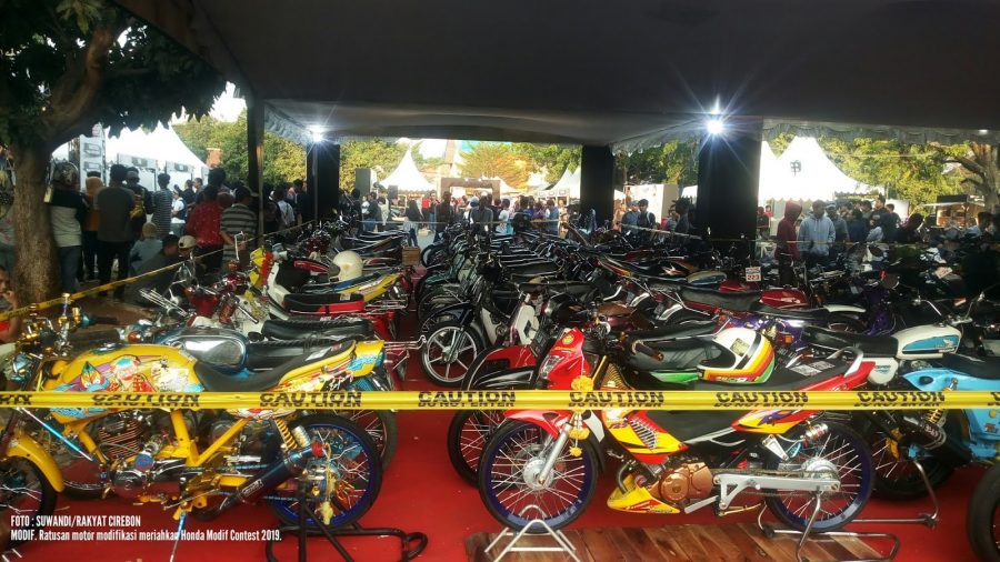 Serunya Adu Kreativitas Jawara Modif di Honda Modif Contest 2019 Cirebon