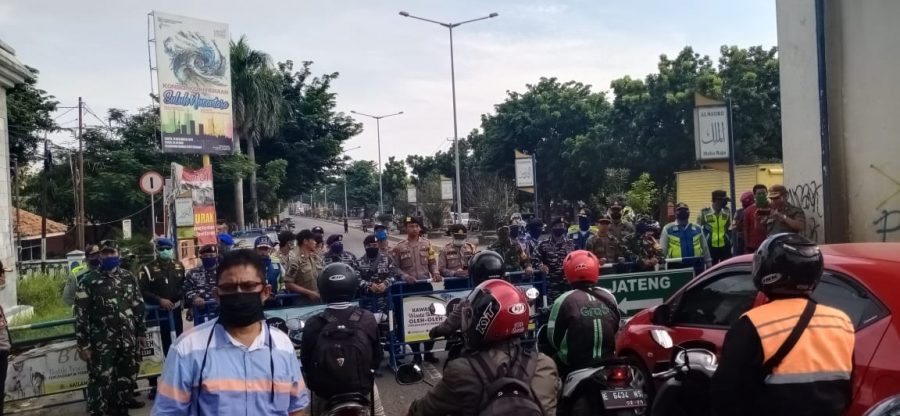 Hoaks Kota Cirebon Lockdown, Polres Ciko Lakukan Simulasi Sispam Kota Cegah Sebaran Virus Corona