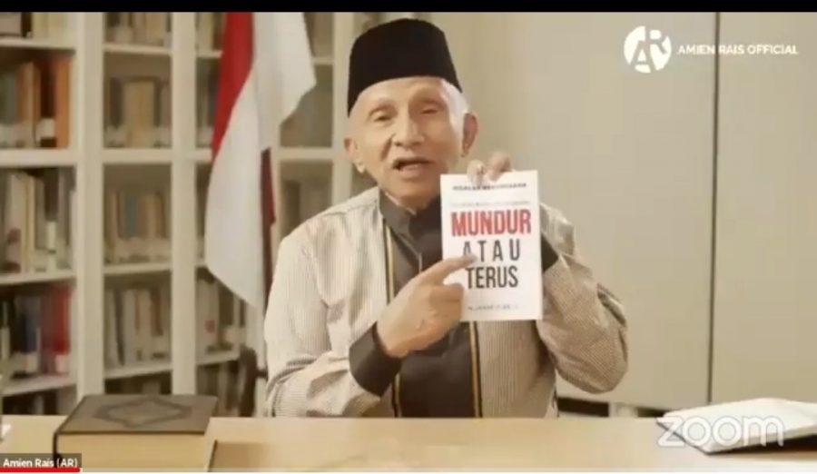 Amien Rais Luncurkan Buku ‘Pilihan Buat Jokowi: Mundur atau Terus