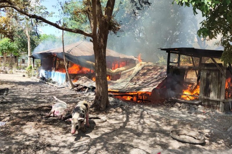 Bentrok Antar Warga di Kupang, 1 Meninggal Dunia 7 Unit Rumah Dibakar