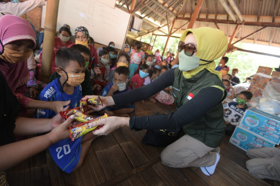 Atalia Ridwan Kamil Tinjau Lokasi Terdampak Banjir Bandang Garut