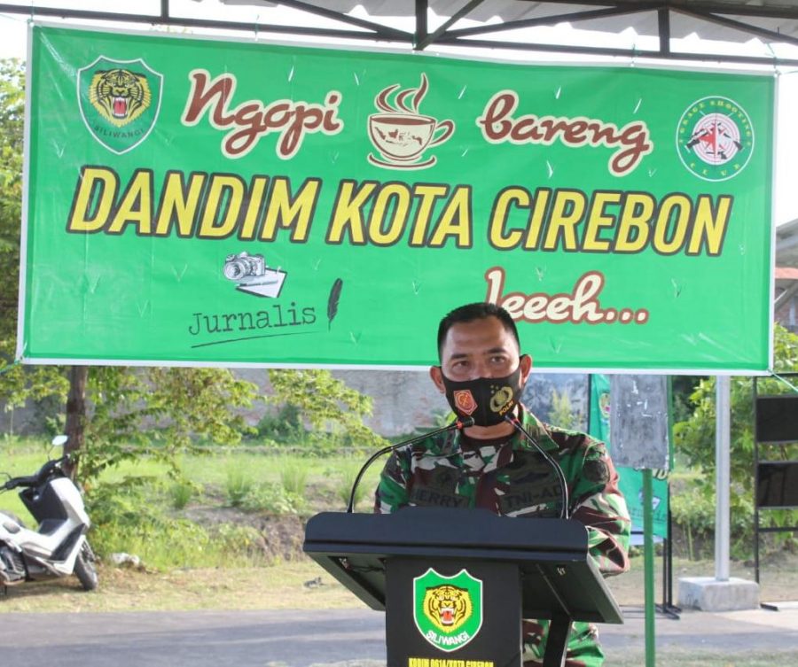 Dandim 0614/Kota Cirebon Ngopi Bareng Jurnalis