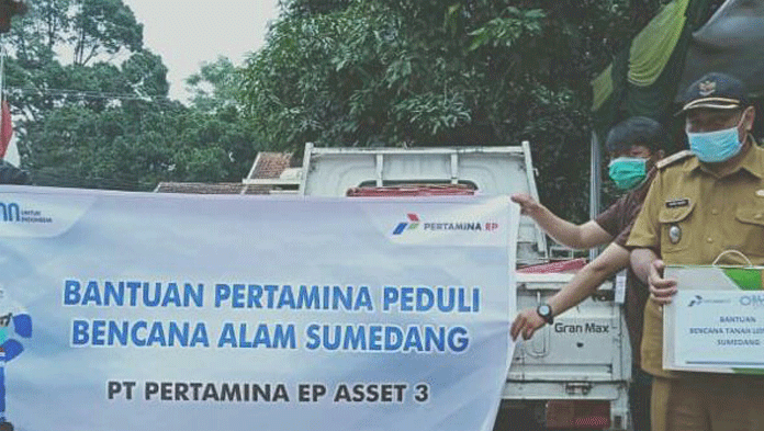 PEP Asset 3 Kirim Bantuan ke Lokasi Bencana di Jabar