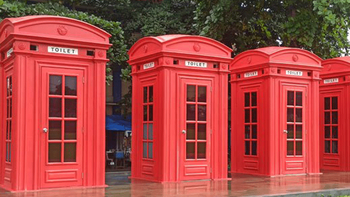 Boks Telepon Khas London, di Majalengka Jadi Toilet Umum