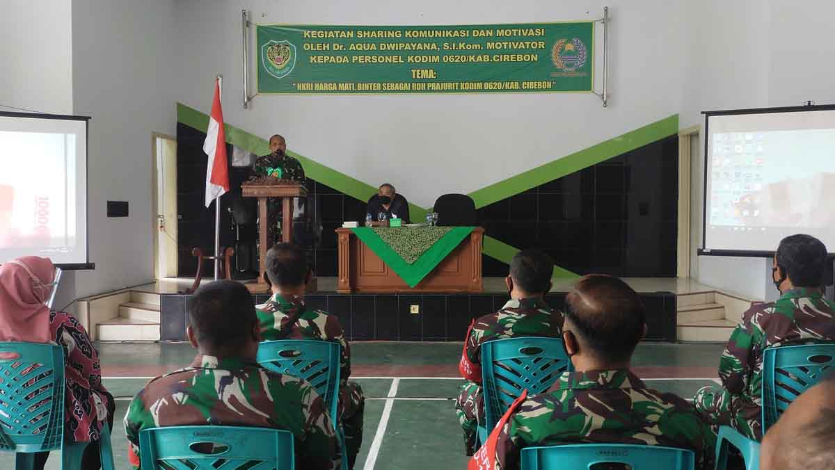 Anggota Kodim 0620 Cirebon Diberi Motivasi