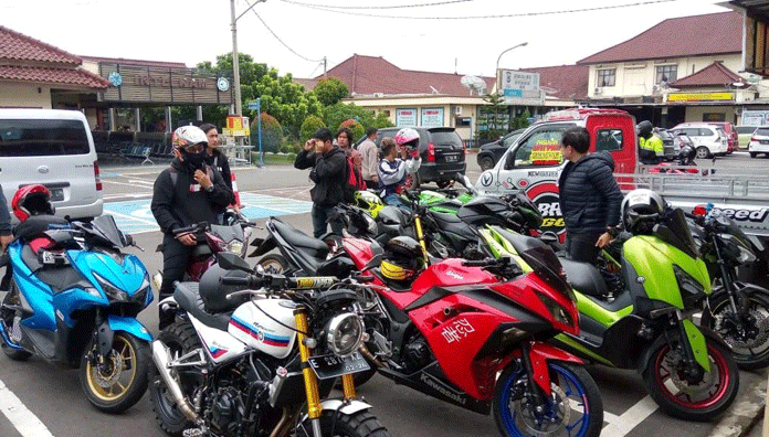 Polres Majalengka Ringkus Pengendara Motor Knalpot Bising