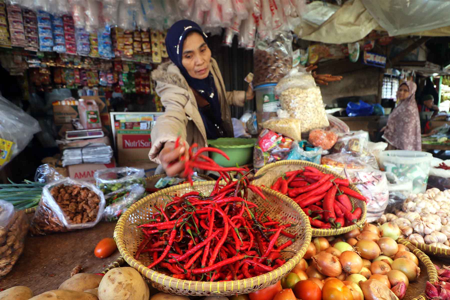 Pasokan Bahan Pokok Aman, Cabai Besar Alami Lonjakan Harga Tertinggi