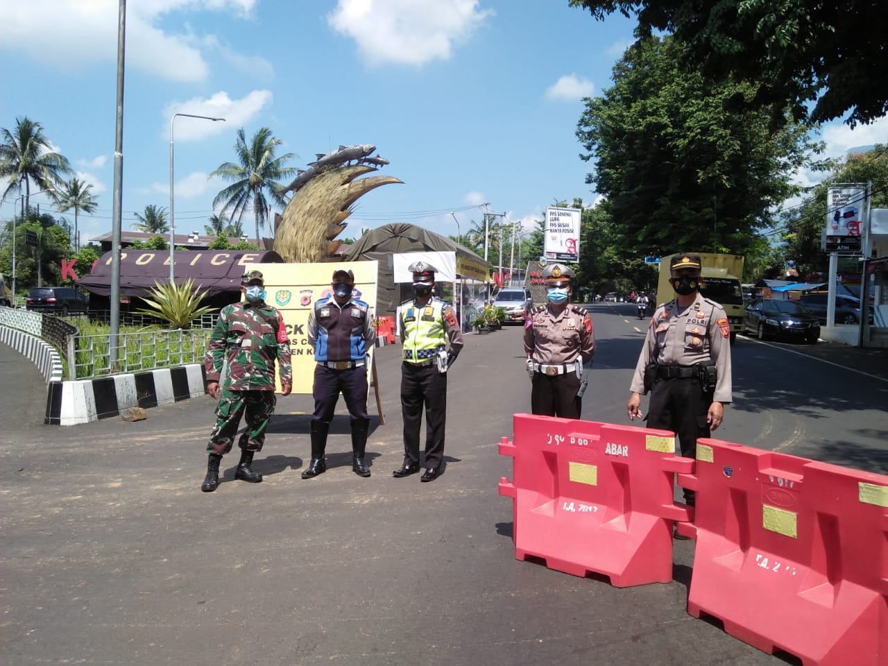 Halau Pemudik, Personil Gabungan Disiagakan di Perbatasan