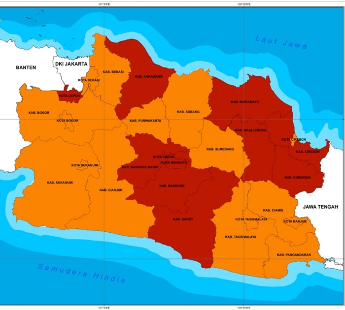 Waduh, Kota Cirebon Dikepung Zona Merah Covid