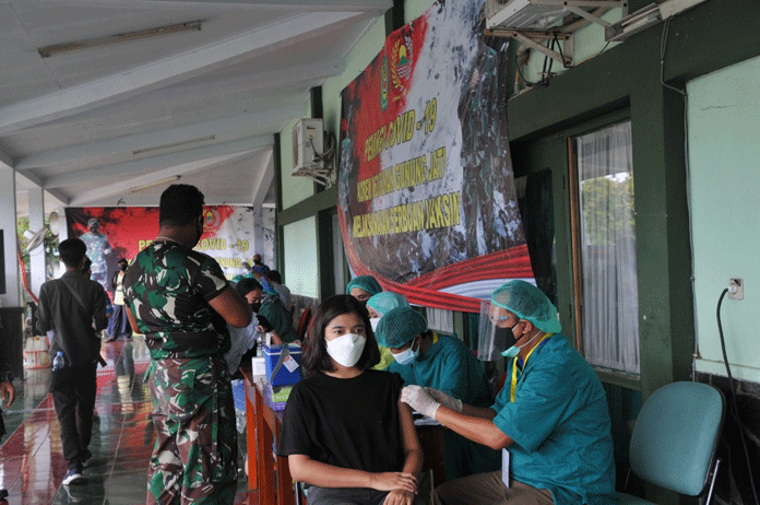 Vaksinasi di Korem 063/SGJ Didominasi Kalangan Milenial