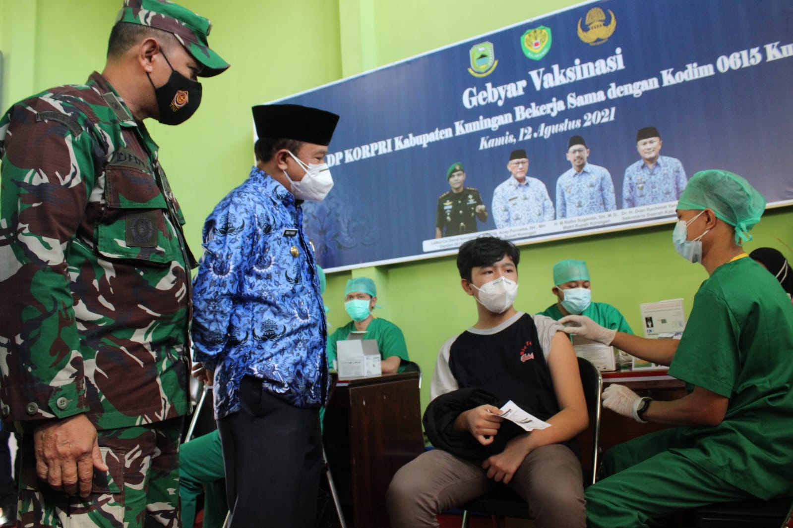 Gandeng Kodim 0615, Korpri Gelar Vaksinasi Massal