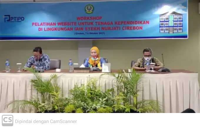 Tenaga Kependidikan IAIN Syekh Nurjati Cirebon Ikuti Workshop Pelatihan Website