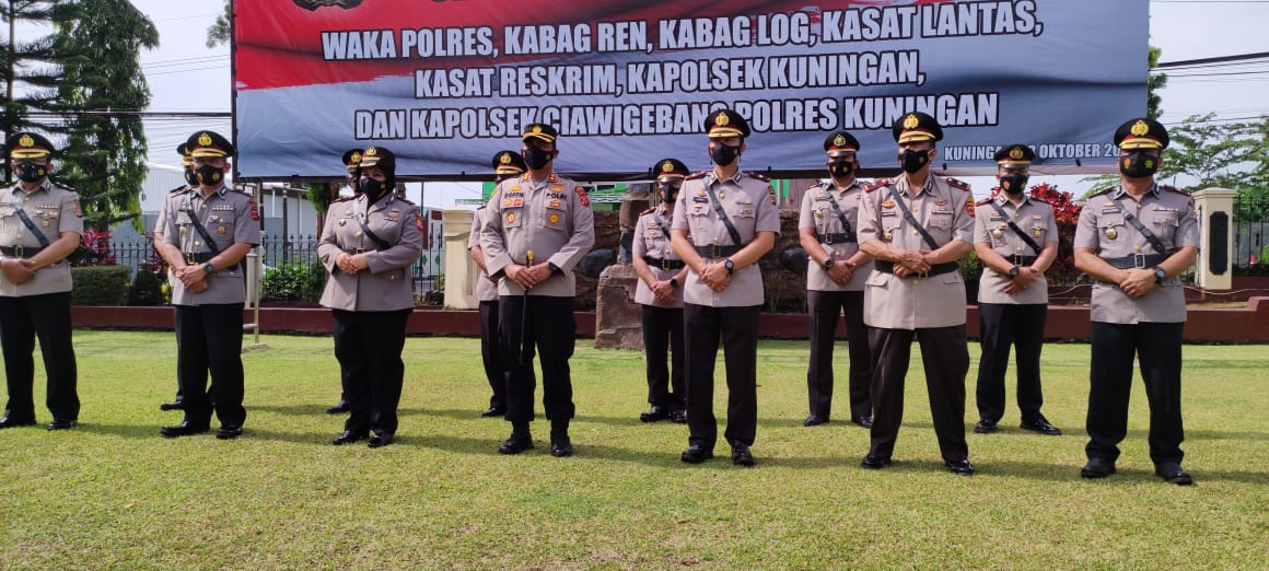 Tujuh Perwira Polres Kuningan Diganti