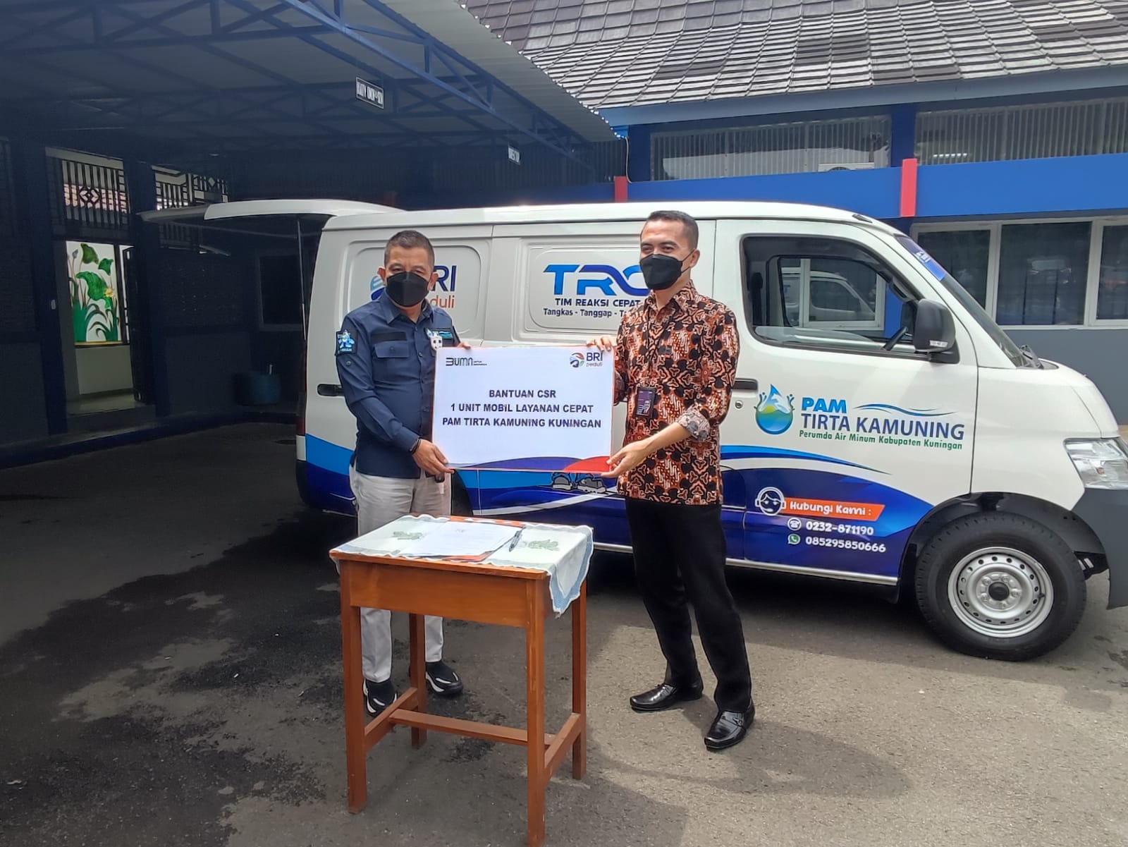 PAM Tirta Kamuning Dapat Bantuan Mobil