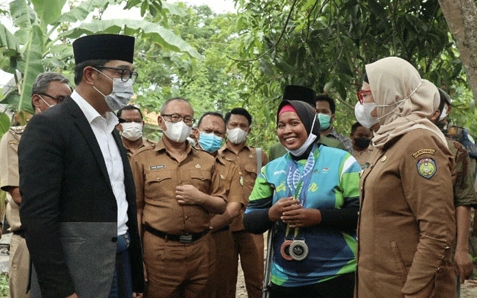 Gubernur Jabar Temui Atlet Difabel Berprestasi