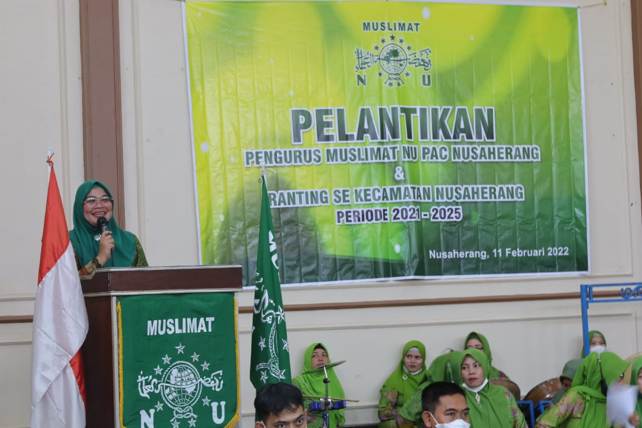 Pengurus Muslimat NU Nusaherang Dilantik